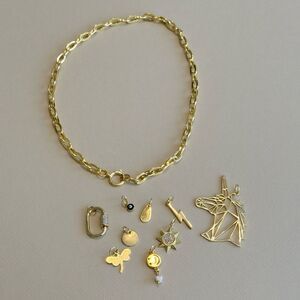 Gold Charm Necklace R873